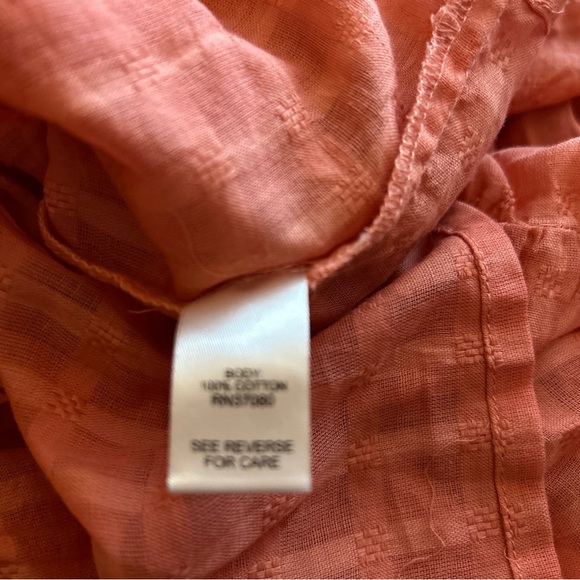 Versona Terracotta Layered Sleeve Blouse - Picture 6 of 7